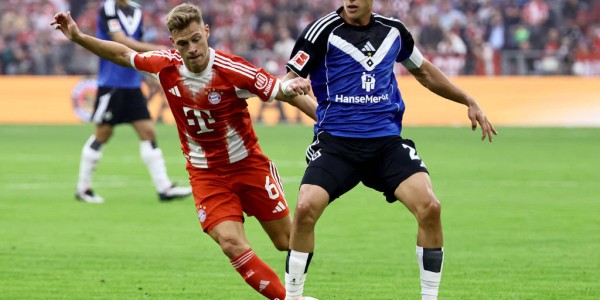 德甲-格纳布里闪击凯恩2射1传 拜仁5-0汉堡豪取3连胜